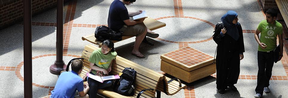 Students in Chemistry Building