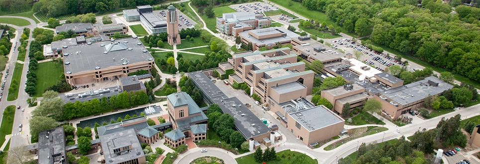 Aerial view of North Campus