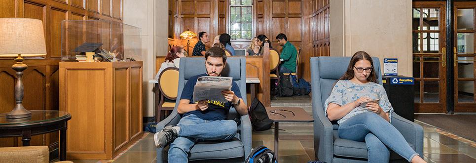 Students at Michigan Union